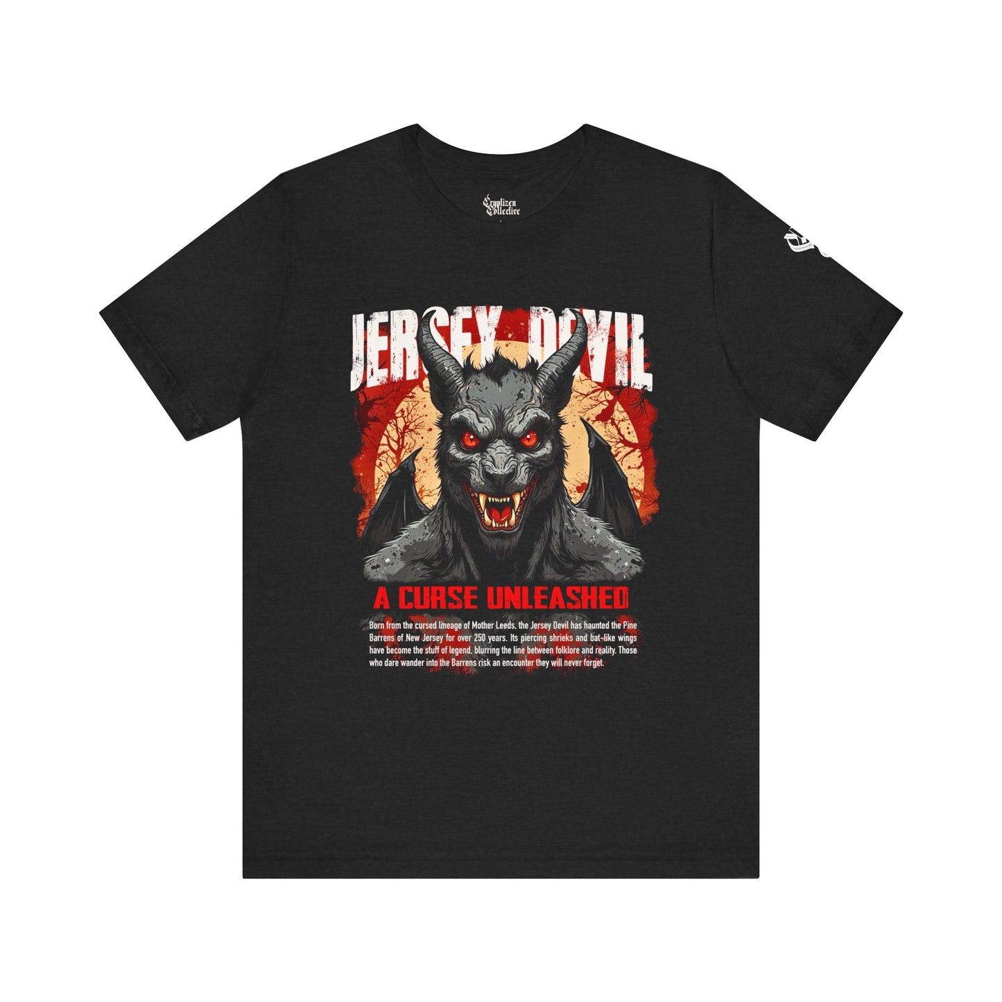 Jersey Devil T-Shirt – A Curse Unleashed (Premium Unisex)