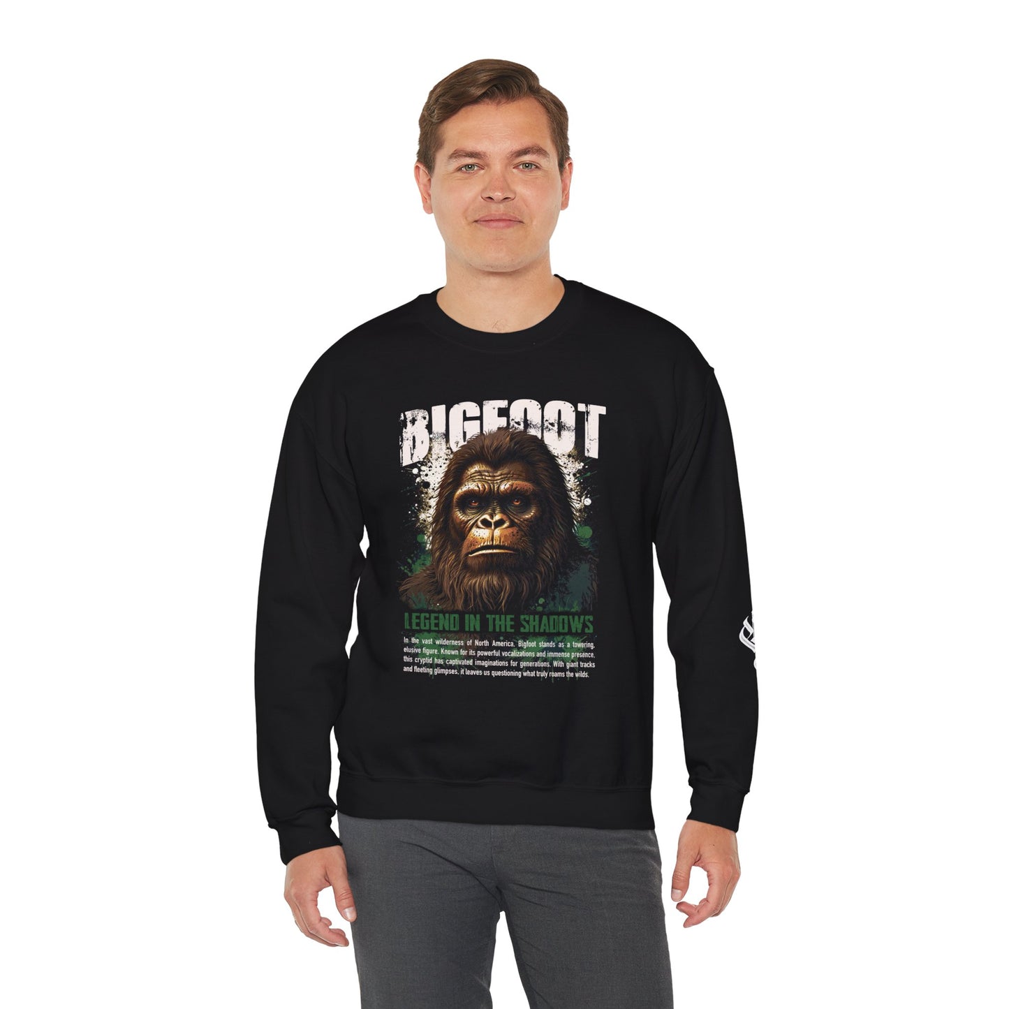 Bigfoot Crew Neck Sweatshirt – Legend in the Shadows (Unisex)