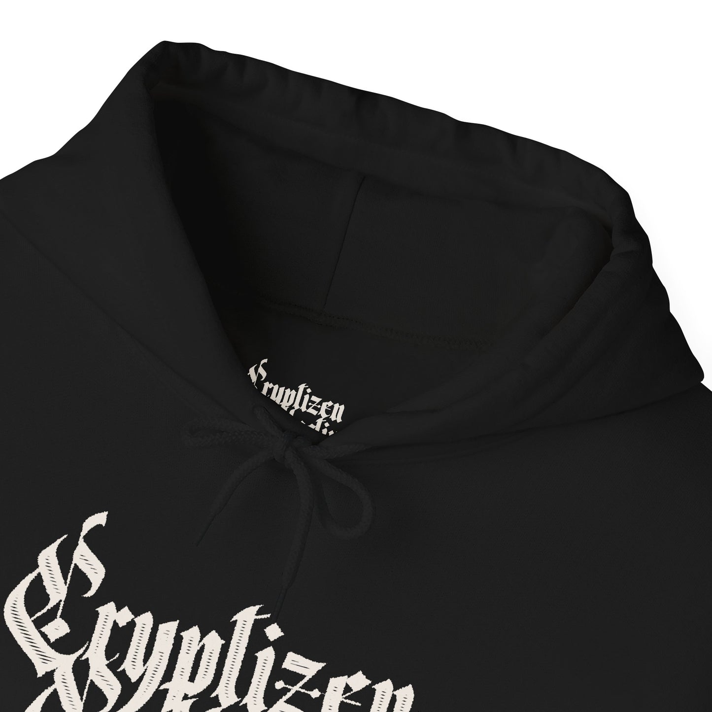 Cryptizen Collective Logo Hoodie – Iconic Style in Black & White