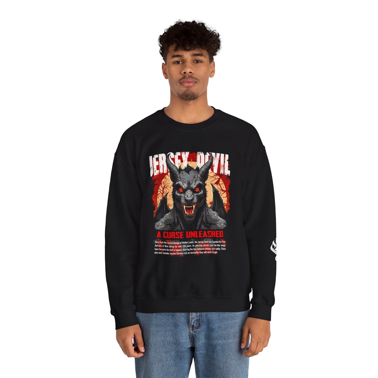 Jersey Devil Crewneck Sweatshirt - A Curse Unleashed (Unisex)