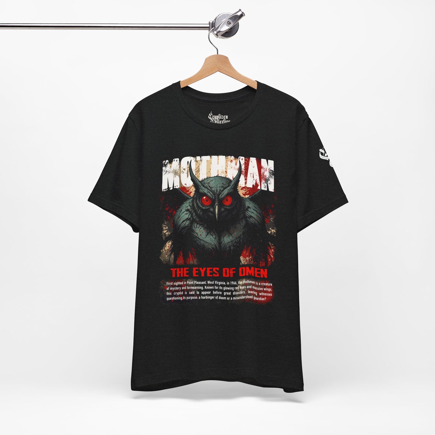 Mothman T-Shirt – The Eyes of Omen (Premium Unisex)