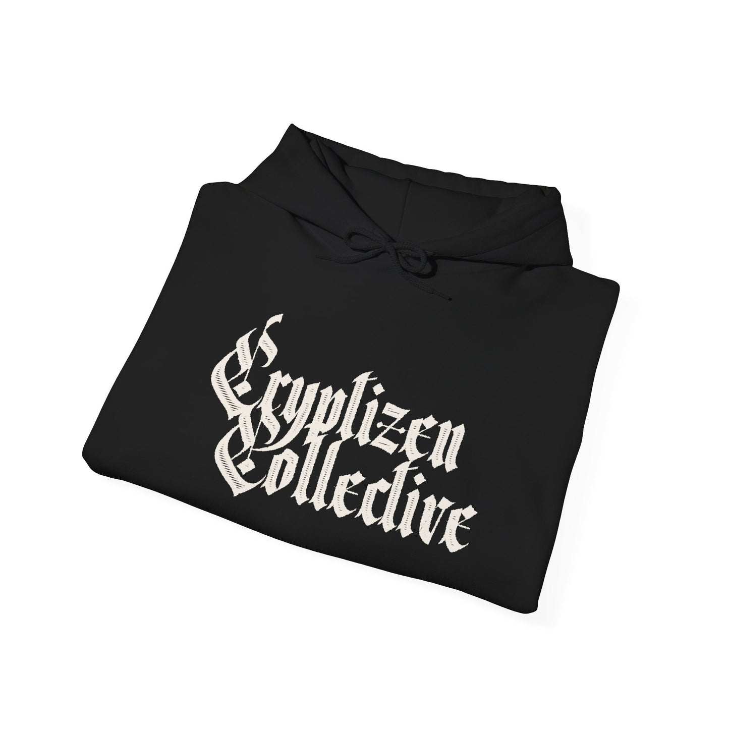 Cryptizen Collective Logo Hoodie – Iconic Style in Black & White