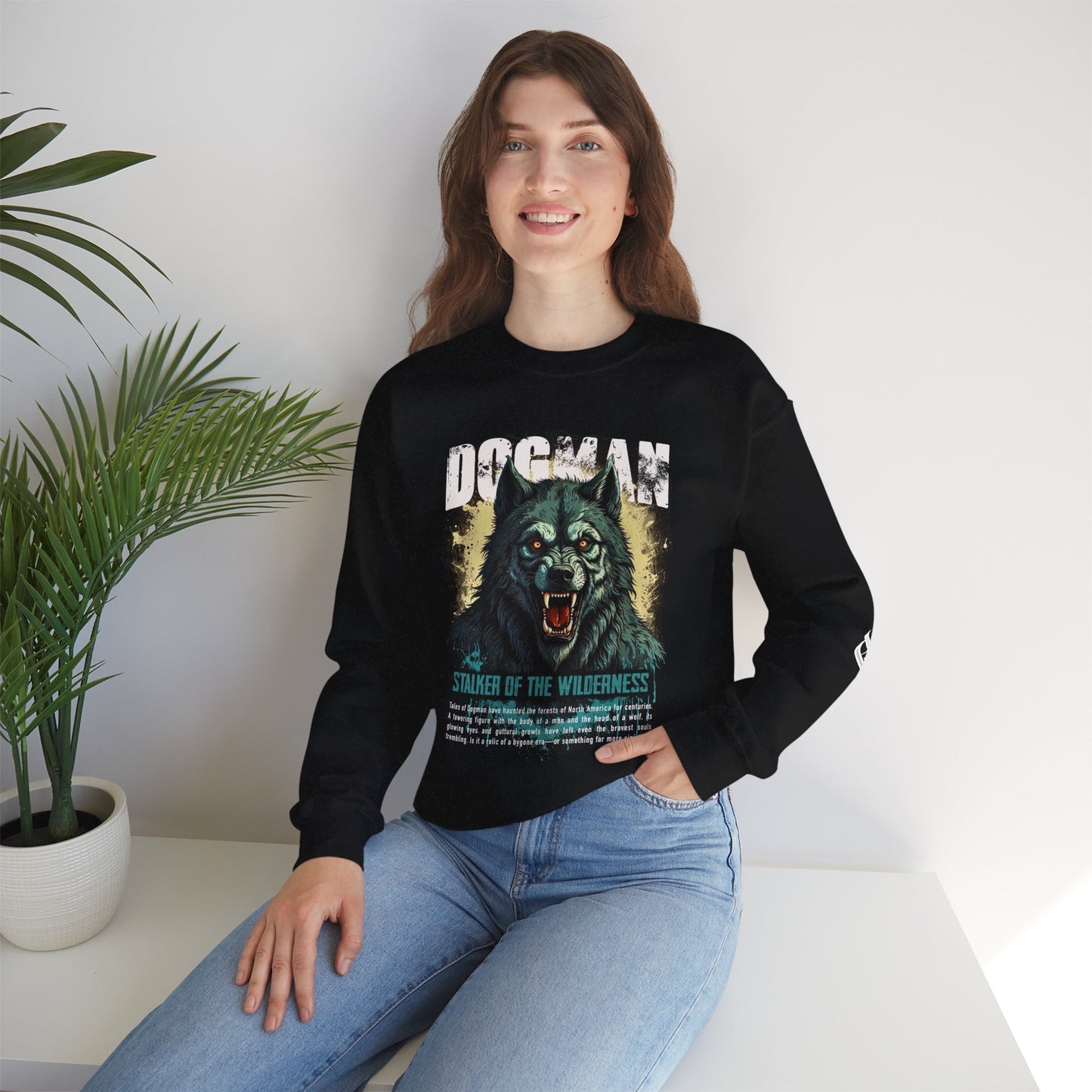 Dogman Crewneck Sweatshirt - Stalker of the Wilderness (Unisex)