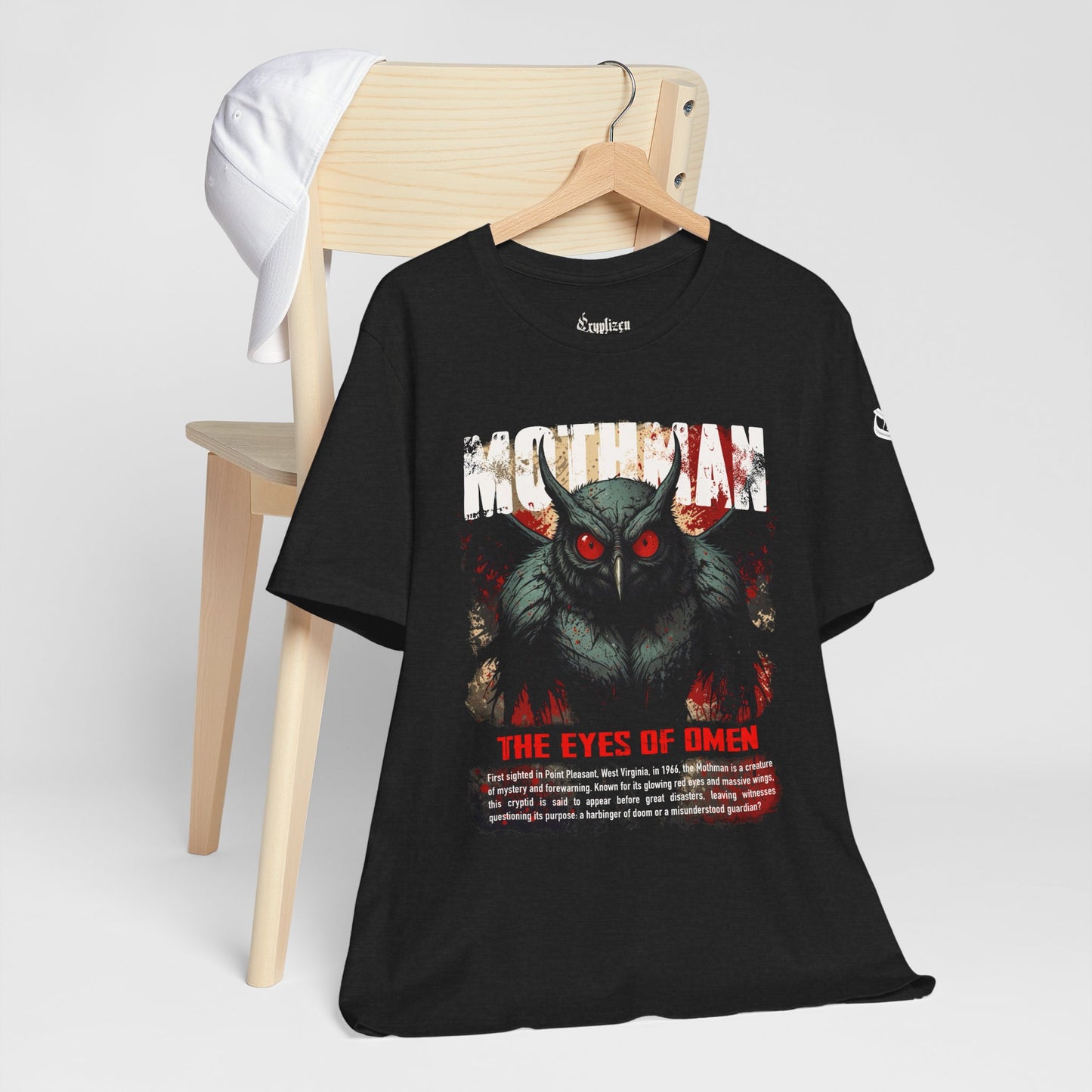 Mothman T-Shirt – The Eyes of Omen (Premium Unisex)